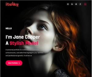 Personal brand website perempuan